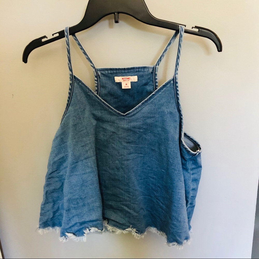 Denim Crop top size M